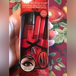 PHYSICIANS FORMULA NIB SEXY BOOSTER EYELINER TRIO BLACK W CASE